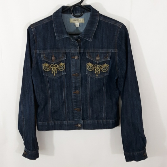 Girl's Clash Jeans Denim Jacket Size Large - Picture 1 of 6